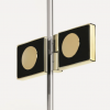 NEW TRENDY Drzwi wnękowe New Soleo Light Gold, pojedyncze, składane lewe 90x195 D-0464A
