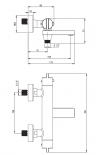 DEANTE Bateria wannowa termostatyczna stal szczotkowana BCH_F1BT