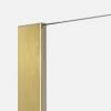 NEW TRENDY Kabina ścianka prysznicowa Nesta Gold Brushed 130x200, walk in K-1744