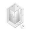 NEW TRENDY Kabina prysznicowa z uchwytem relingowym prawa AVEXA GOLD BRUSHED 90x120x200 EXK-3051
