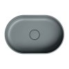 OMNIRES Share Umywalka nablatowa z kompozytu 55 x 36 cm OVOUNAG OVO M+ ash grey (AG)