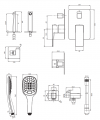 OMNIRES System wannowy podtynkowy PARMA SYSPMW01CR