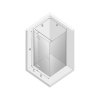NEW TRENDY Kabina prysznicowa prostokątna pojedyncze drzwi uchylne REFLEXA 120x100 EXK-1240/EXK-0007/1244 PL PRODUKCJA