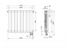ARMATURA KRAKÓW KFA Grzejnik aluminiowy ADR500/D/8 z dolnym prawym zasilaniem prostym 763-082-44