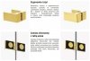 NEW TRENDY Kabina przyścienna AVEXA GOLD SHINE 80x90x200 EXK-2126/EXK-2096 POLSKA PRODUKCJA