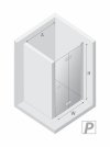 NEW TRENDY Drzwi wnękowe New Soleo Gold Brushed, pojedyncze, składane 80x195 D-0751A/D-0752A