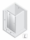 NEW TRENDY Drzwi wnękowe AVEXA GOLD BRUSHED 1D P 120x200 szkło czyste 6mm Active Shield 2.0 złoto szczotkowane EXK-1723