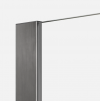 NEW TRENDY Kabina ścianka walk-in NESTA 70x200 Gunmetal Brushed K-1754