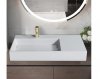REA - Umywalka konglomeratowa ARCHI 90 CM biały mat