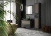 KROFAM - Lustro CHIC 80x80cm, czarna satyna CH 8095-45/43Z-W