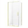 NEW TRENDY kabina prysznicowa narożna prostokątna Smart Light Gold złota 110x80 cm EXK-4233