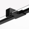 NEW TRENDY Kabina prysznicowa przyścienna drzwi uchylne REFLEXA BLACK 110x70x200 POLSKA PRODUKCJA 