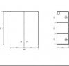 MITO - szafka wisząca 50 cm BASIC biała DSM (do samodzielnego montażu)  S513-006