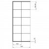 NEW TRENDY - Kabina Walk In New Modus BLACK 80X200 EXK-0245