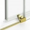 NEW TRENDY Kabina prysznicowa PRIME LIGHT GOLD drzwi przesuwne 130x80x200  D-0426A/D-0223B