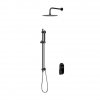 CERSANIT - Set b258 zestaw podtynkowy CREA czarna z baterią wannowo-natryskową  S952-009