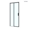 Oltens Breda drzwi prysznicowe 110 cm czarny mat/szkło przezroczyste 21214300