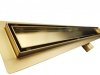 AQUALine - Odpływ liniowy posadzkowy złoty/gold 2w1 pod płytkę 110cm L04GL