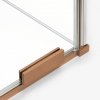 NEW TRENDY Kabina prysznicowa SMART COPPER BRUSHED 1D prostokątna U 100x90x200 szkło czyste 8mm Active Shield 2.0 EXK-7668