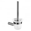 CERSANIT - Szczotka do wc ścienna czarna gun metal  S951-900