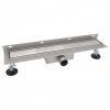 AQUALINE Odpływ liniowy przyścienny 2w1 ze stałym syfonem 60cm LS04600
