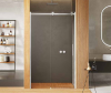 NEW TRENDY Drzwi prysznicowe przesuwne samodomykające SOFTI 140x200 EXK-3899