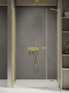 NEW TRENDY Drzwi wnękowe NEW SOLEO LIGHT GOLD PLUS 1D U 160x195 czyste 6mm Active Shield 2.0  wsp. prostopadły D-0988A-WP