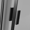BESCO Kabina prysznicowa z brodzikiem 80x80x190 Zarya Black 80 + brodzik Alex Stone Effect Black 80 ZB-ALS80-190