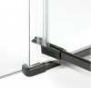 NEW TRENDY Kabina prysznicowa 80x90x200 Avexa Gunmetal Brushed pojedyncze drzwi EXK-3320/EXK-3350