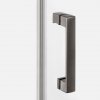 NEW TRENDY Drzwi wnękowe NESTA GUNMETAL BRUSHED 1D P 90x200 czyste 6mm Active Shield 2.0 D-0930A