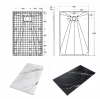 BESCO Brodzik prostokątny Vexo Marble 140x90 VM-140-90-P