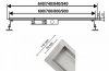 AQUALine - Odpływ liniowy posadzkowy złoty/gold 2w1 pod płytkę 120cm L04GL
