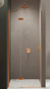New Trendy NESTA COPPER BRUSHED drzwi prysznicowe 90 cm prawe D-0920A