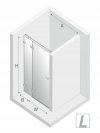 NEW TRENDY Drzwi prysznicowe wnękowe AVEXA WHITE 120x200 EXK-2695/2696