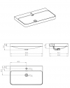 ELITA UMYWALKA SOFT 80, CERAM WHITE HG 146118