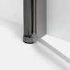 NEW TRENDY Kabina prysznicowa NEW SOLEO GUNMETAL BRUSHED 2D prostokątna U 70x80x195 szkło czyste 6mm Active Shield - wahadłowe K-2174