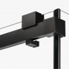 NEW TRENDY Kabina prysznicowa SOFTI BLACK X 1D prostokątna L 100x110x200 szkło czyste 8mm Active Shield 2.0 EXK-5381