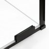 NEW TRENDY Kabina prysznicowa SMART BLACK 1D prostokątna U 100x110x200 szkło czyste 8mm Active Shield 2.0 - UCHWYT RELING EXK-6642