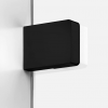 NEW TRENDY Drzwi wnękowe 120x200 Softi X Black, drzwi pojedyncze, przesuwne typu soft close  EXK-5355/EXK-5356