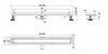 AQUALINE Odpływ liniowy przyścienny 2w1 ze stałym syfonem czarny 60cm LS04BK600