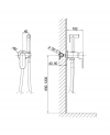 LAVITA Bateria bidetowa podtynkowa Spark Chrome