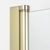 NEW TRENDY Kabina prysznicowa New Soleo Light Gold 90x90, pięciokątna, drzwi pojedyncze  K-1664