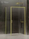 NEW TRENDY Kabina prysznicowa PRIME LIGHT GOLD drzwi przesuwne 110x80x200  D-0422A/D-0223B
