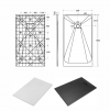 BESCO Brodzik prostokątny 160x90x3,2 Vexo Black 160 BVB-160-90-P