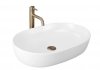 REA - Umywalka nablatowa CLEO 61 White Matt / Biała matowa