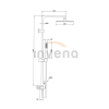 INVENA - Zestaw natryskowy SVART z baterią termostatyczną  AU-85-001-X