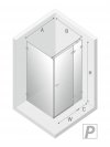 NEW TRENDY Kabina prysznicowa szkło 6mm AVEXA GOLD BRUSHED 110x90x200 EXK-1871/EXK-1877