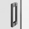 NEW TRENDY Kabina prysznicowa PRIME GUNMETAL BRUSHED 1D prostokątna P 100x70x200 szkło czyste 6mm Active Shield 2.0 K-4824