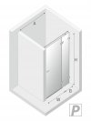 NEW TRENDY Drzwi prysznicowe wnękowe AVEXA WHITE 80x200 EXK-2687/2688