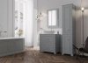 KROFAM - Lustro OXFORD 60 cm, ciemno szary  OX 6095-54Z-W